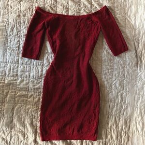 New Guess Sleeve Paisley Pointelle Sweater Dress